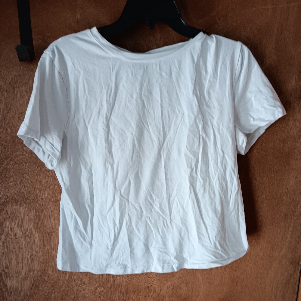 Scoop Classic White Big Girl Top